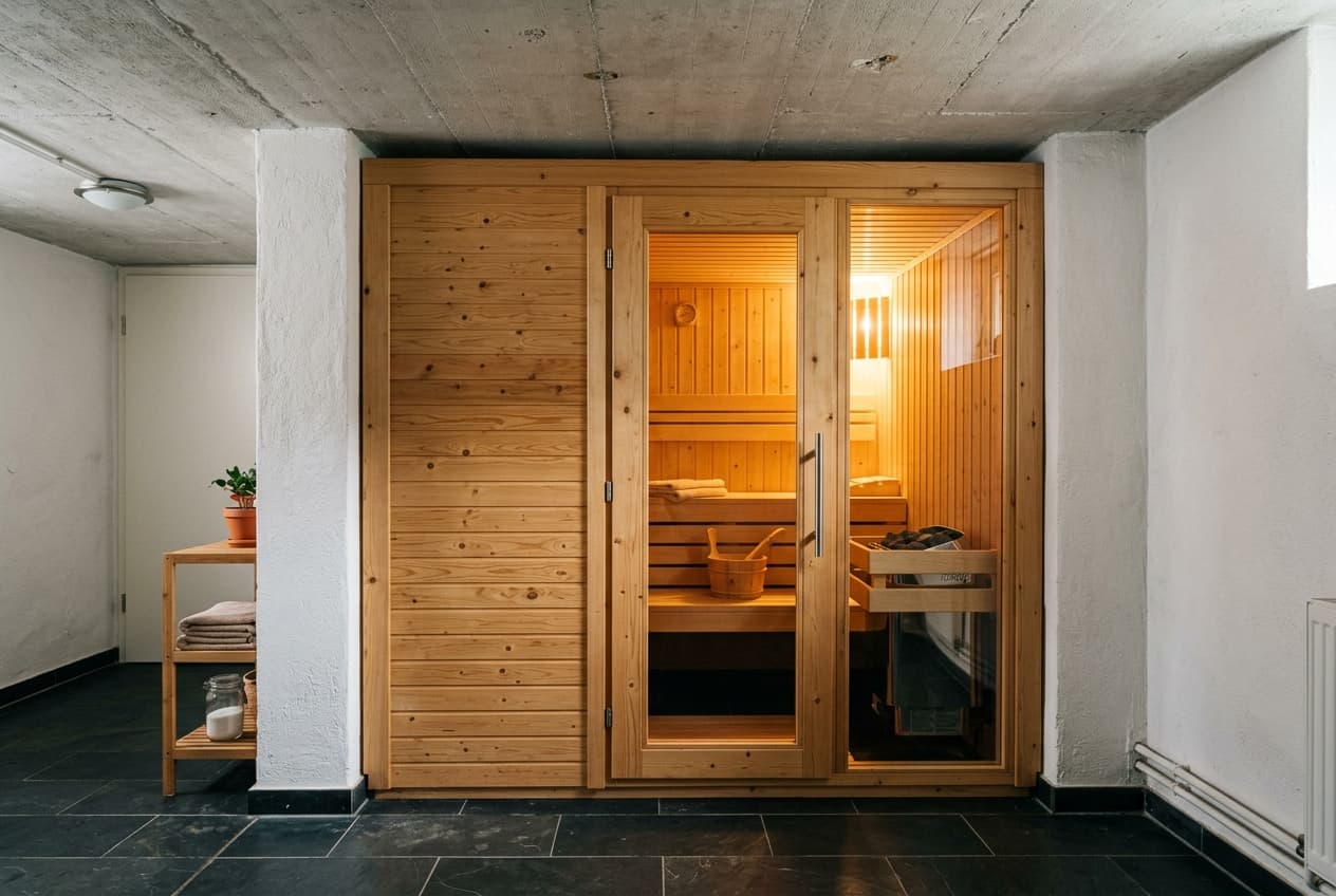 Sauna im Keller