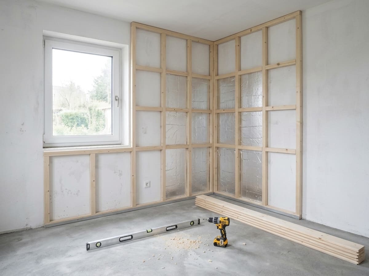 Saunabau Schritt 2: Unterkonstruktion & Dämmung